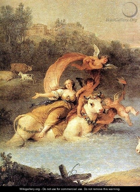 The Rape of Europa (detail) 1740-50 - Francesco Zuccarelli
