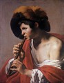 Boy Playing a Recorder 1621 - Hendrick Terbrugghen