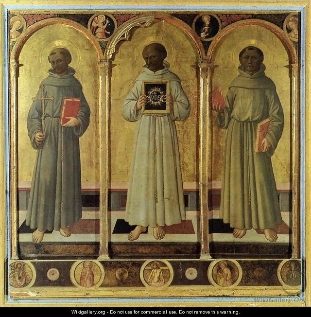 Three Franciscan Saints c. 1470 - Domenico Di Michelino