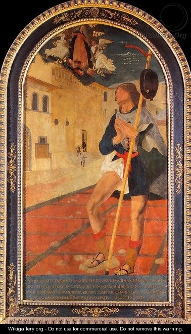 St Roch In Front Of The Fraternita Dei Laici In Arezzo - Bartolomeo Della Gatta