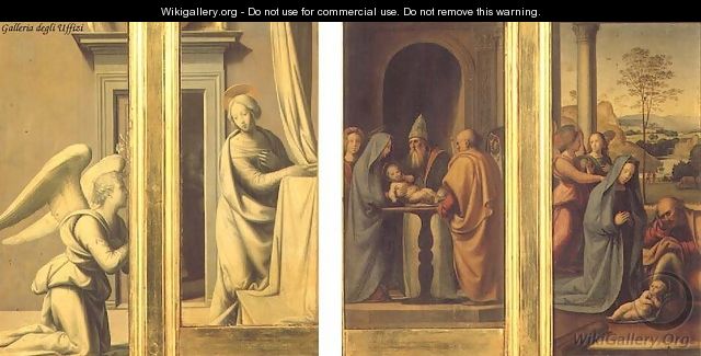 The Annunciation (front) Circumcision And Nativity (back) 1500 - Fra Bartolomeo The Annunciation (front) Circumcision And Nativity (back) 1500 - Fra Bartolomeo