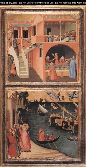 Scenes of the Life of St Nicholas (2) c. 1332 - Ambrogio Lorenzetti