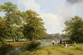 A Picnic in Stoneleigh Park - Hendrikus van den Sande Bakhuyzen