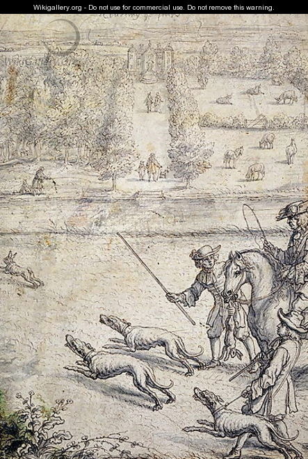 Coursing the Hare, illustration to Richard Blome