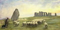 Returning Home, Stonehenge, Wiltshire, 1891 - Edgar Barclay