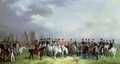 The Wiltshire great coursing meeting held at Amesbury, 16th-20th March 1847, with Stonehenge beyond - William Barraud