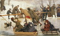 A Merry-Go-Round on the Ice 1888 - Robert Barnes