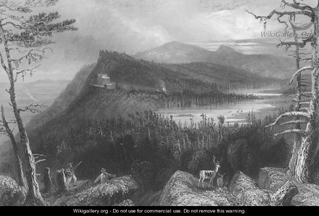 The Two Lakes and the Mountain House on the Catskills, 1838 - William Henry Bartlett