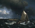 Boats in a Storm 1696 - Ludolf Backhuysen