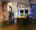 By Lamplight 1890 - Harriet Backer