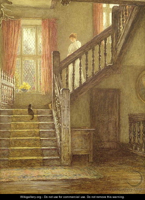 The Staircase, Whittington Court - Helen Mary Elizabeth Allingham, R.W.S.