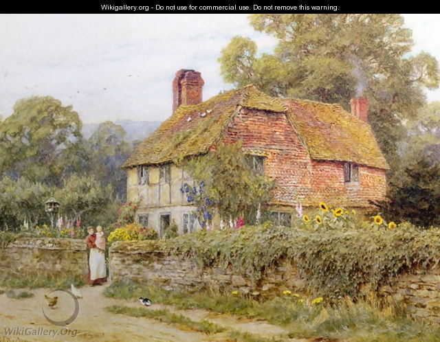 A Surrey Cottage - Helen Mary Elizabeth Allingham, R.W.S.