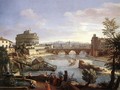 The Castel Sant'Angelo from the South 1690s - Caspar Andriaans Van Wittel