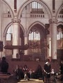 The Interior of the Oude Kerk, Amsterdam, during a Sermon 1658-59 - Emanuel de Witte