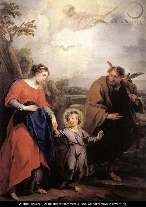 Holy Family and Trinity 1726 - Jacob de Wit