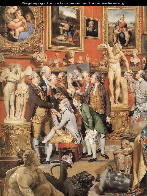 The Tribuna of the Uffizi (detail) 1772-78 - Johann Zoffany