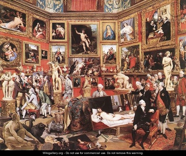 The Tribuna of the Uffizi 1772-78 - Johann Zoffany