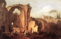 Landscape with Ruins and Archway 1730 - Giuseppe Zais