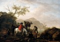 Scene on a Rocky Road 1648-49 - Philips Wouwerman