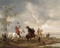 A Hawking Party c. 1651 - Philips Wouwerman