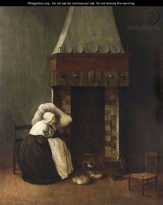 Sleeping Woman (The Convalescent) 1654 - Jacobus Vrel