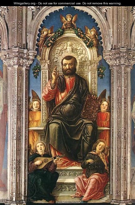 Triptych of St Mark (detail) 1474 - Bartolomeo Vivarini