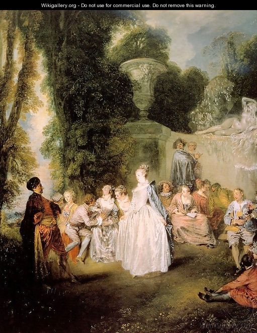 Venetian Pleasure 1718 - Jean-Antoine Watteau