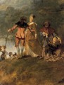 The Embarkation for Cythera (detail) 1717 - Jean-Antoine Watteau