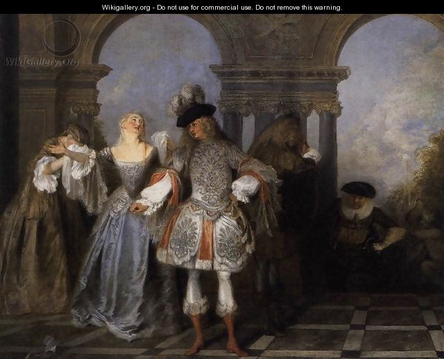 Actors from the Comédie Francaise c. 1720 - Jean-Antoine Watteau Actors from the Comédie Francaise c. 1720 - Jean-Antoine Watteau