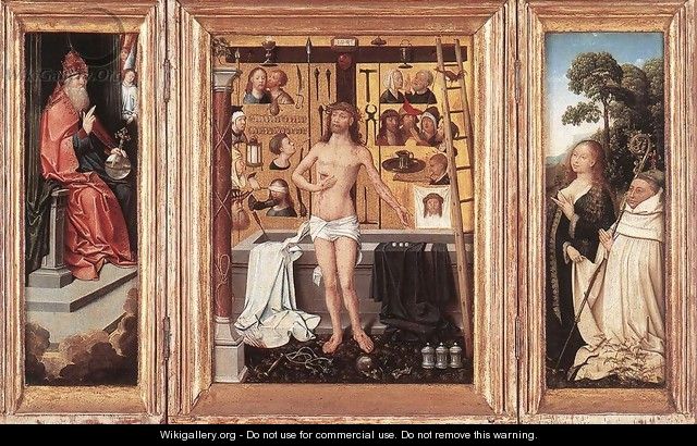 Triptych of Abbot Antonius Tsgrooten 1507 - Goossen van der Weyden
