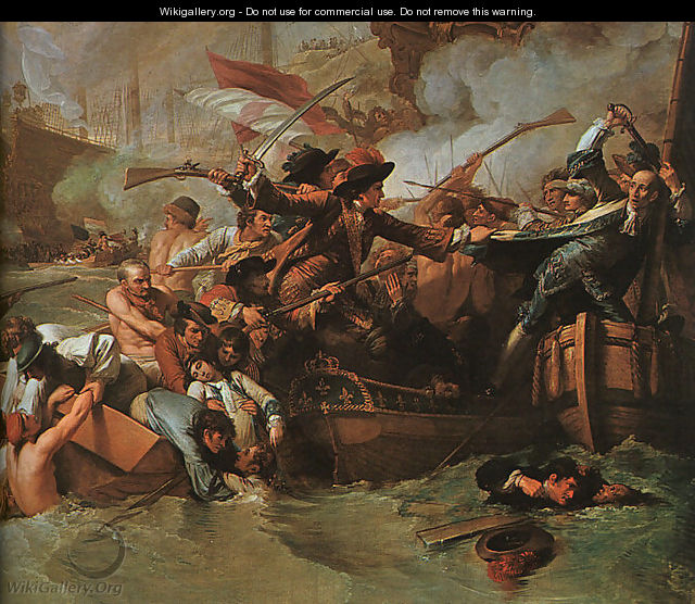 The Battle of La Hogue (detail) 1778 - Benjamin West