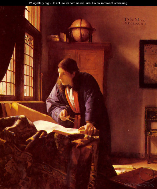 The Geographer c. 1668 - Jan Vermeer Van Delft