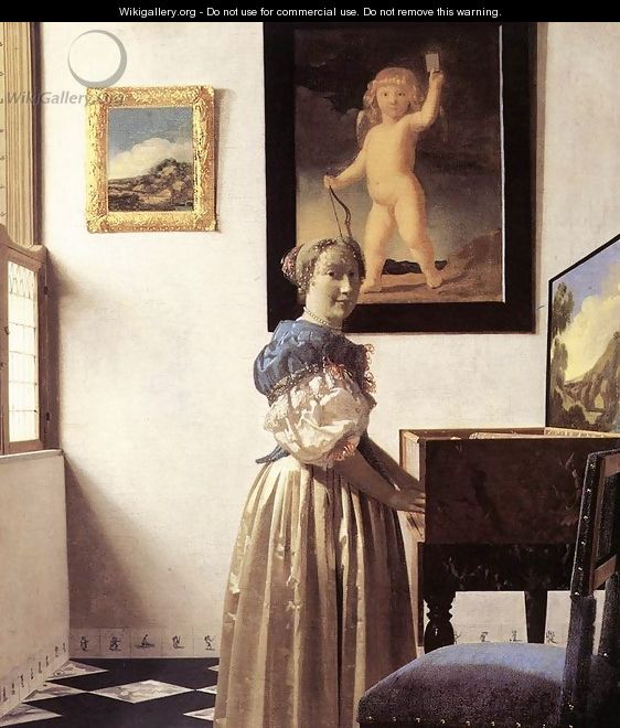 Lady Standing at a Virginal c. 1670 - Jan Vermeer Van Delft