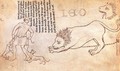 Lion drawn from life c. 1235 - Villard De Honnecourt