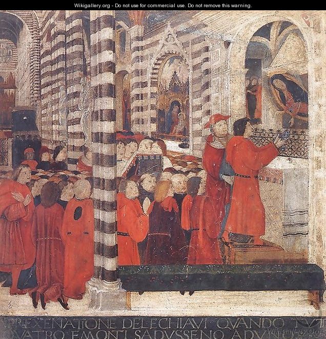 Offering of the Keys 1482 - Italian Unknown Masters