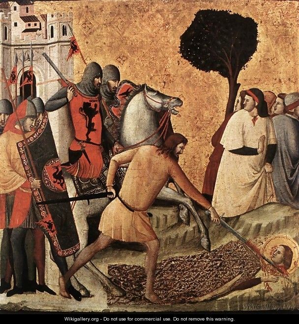 Scenes from the Life of St Colomba (Beheading of St Colomba) c. 1340 - Italian Unknown Masters