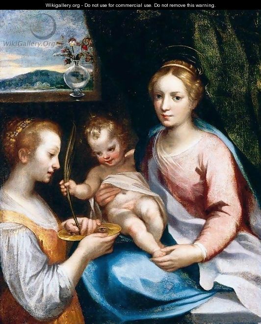 Madonna and Child with St Lucy c. 1600 - Francesco Vanni