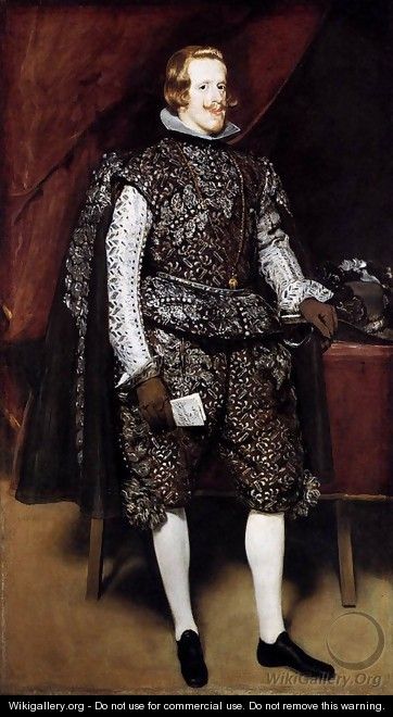 Philip IV in Brown and Silver 1631-32 - Diego Rodriguez de Silva y Velazquez