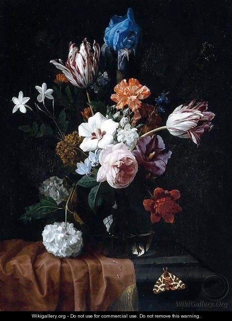 Flower Still-Life 1675-80 - Nicolaes van Veerendael