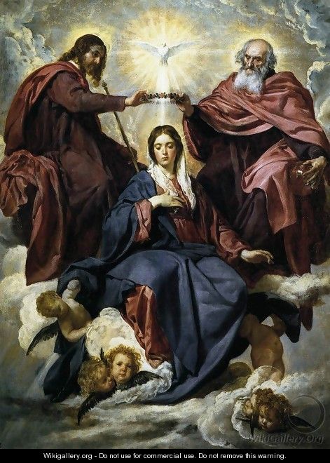 The Coronation of the Virgin 1645 - Diego Rodriguez de Silva y Velazquez