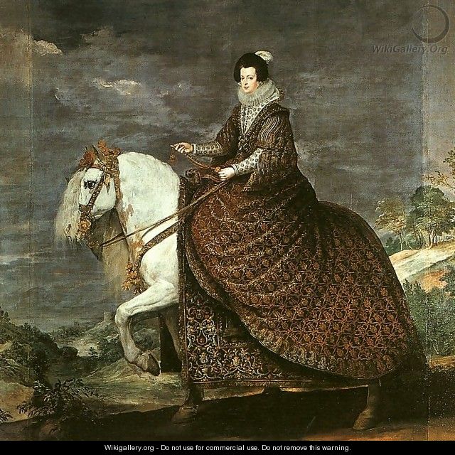 Queen Isabel of Bourbon Equestrian 1634-35 - Diego Rodriguez de Silva y Velazquez