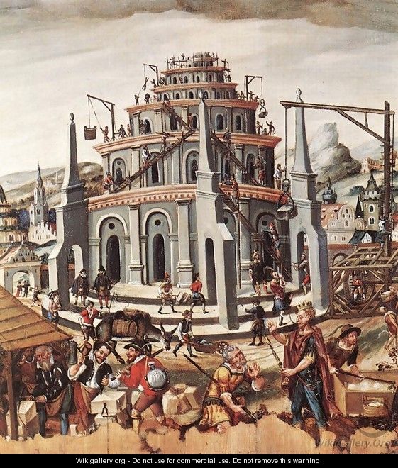 The Tower of Babel 1590s - German Unknown Masters