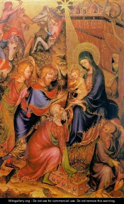 The Adoration of the Magi (Bargello Diptych) c. 1380-90 - French Unknown Masters