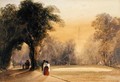 Fountain in the Gardens, Paris, Evening - Thomas Shotter Boys