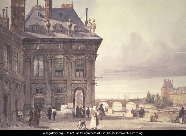 The Pont Royal and the Tuileries seen from the Institut, Paris - Thomas Shotter Boys