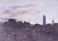 After Sunset, View from the Artist's Window in Morpeth Terrace - Hercules Brabazon Brabazon