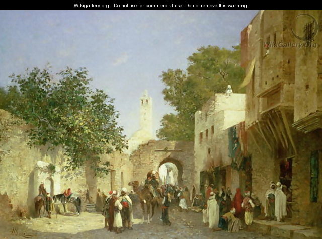 Arab Street Scene, 1872 - Honore Boze