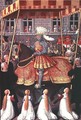 Louis XII (1462-1515) entering Genoa under a canopy, followed by four cardinals - Jean Bourdichon