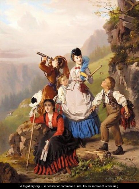 The young mountaineers 1870 - Charles Edouard Boutibonne