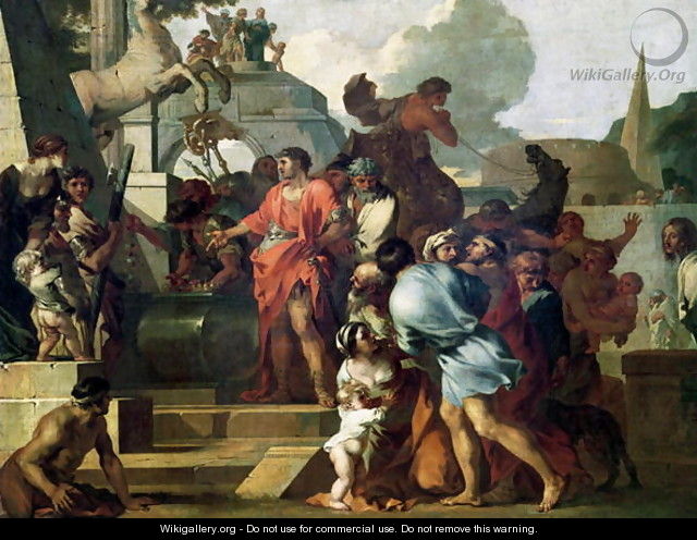 Augustus before the Tomb of Alexander III he Great - Sébastien Bourdon